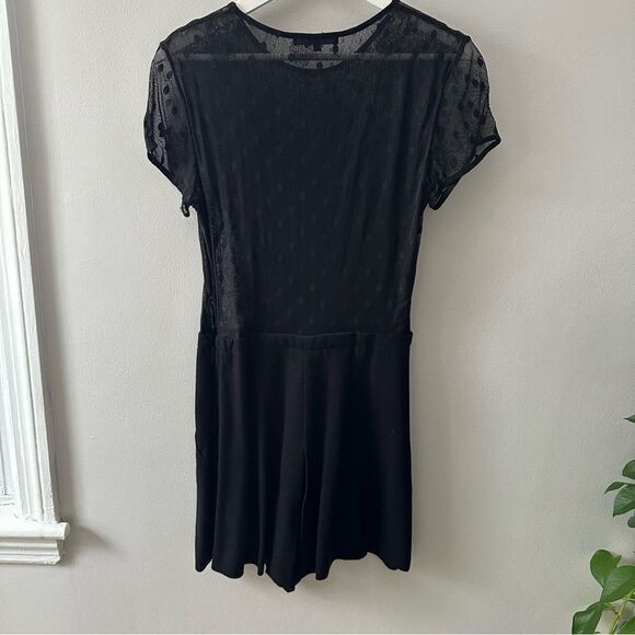 MAJE Glaieuil Black Lace Romper - Picture 9 of 9